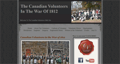 Desktop Screenshot of canadianvolunteers1812.com